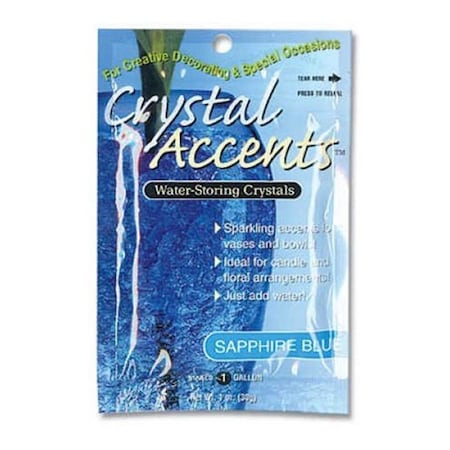 Jrm Chemical Crystal Accents 1 oz Bag Sapphire Blue, 25PK CA-25S